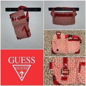 Guess Vintage 90s Monogram Pattern Belt Bag